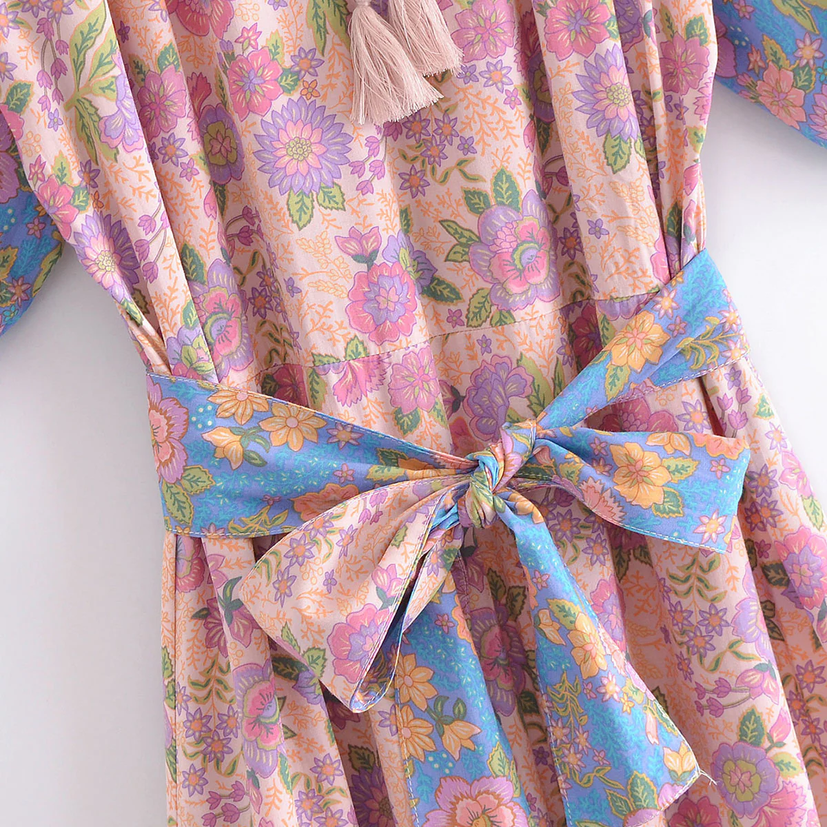 Melrose Pink Boho Floral Print Maxi Dress