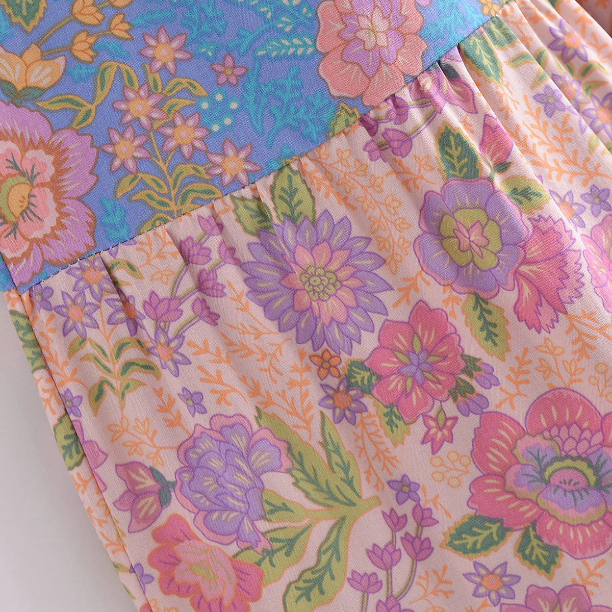 Melrose Pink Boho Floral Print Maxi Dress