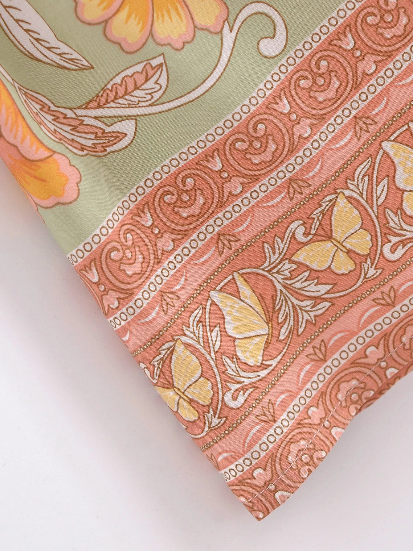 Butterfly Garden Boho Floral Print Maxi Dress