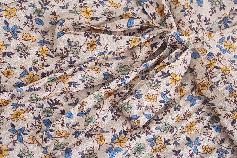 Blue Belle Boho Floral Print Maxi Dress