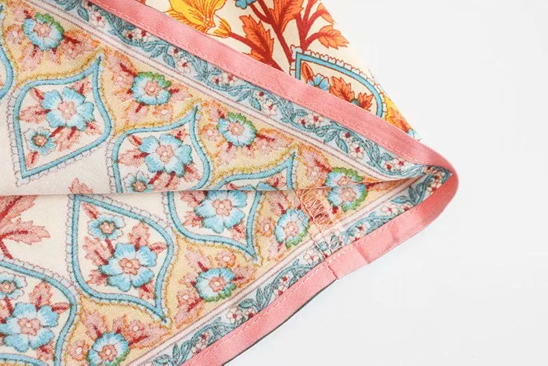 Serena Bloom Boho Floral Print Midi Dress