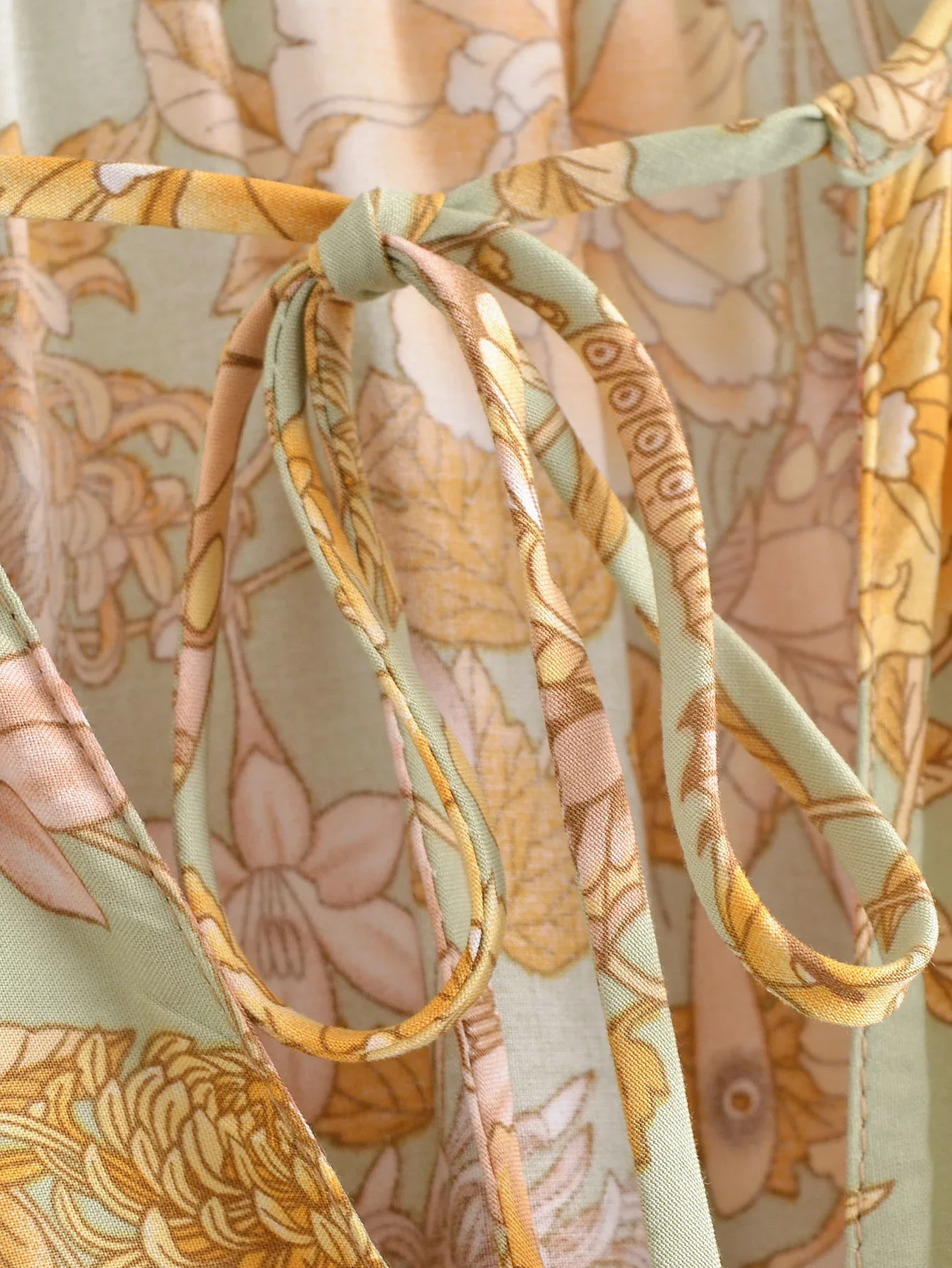 Butterfly Garden Boho Floral Print Maxi Dress