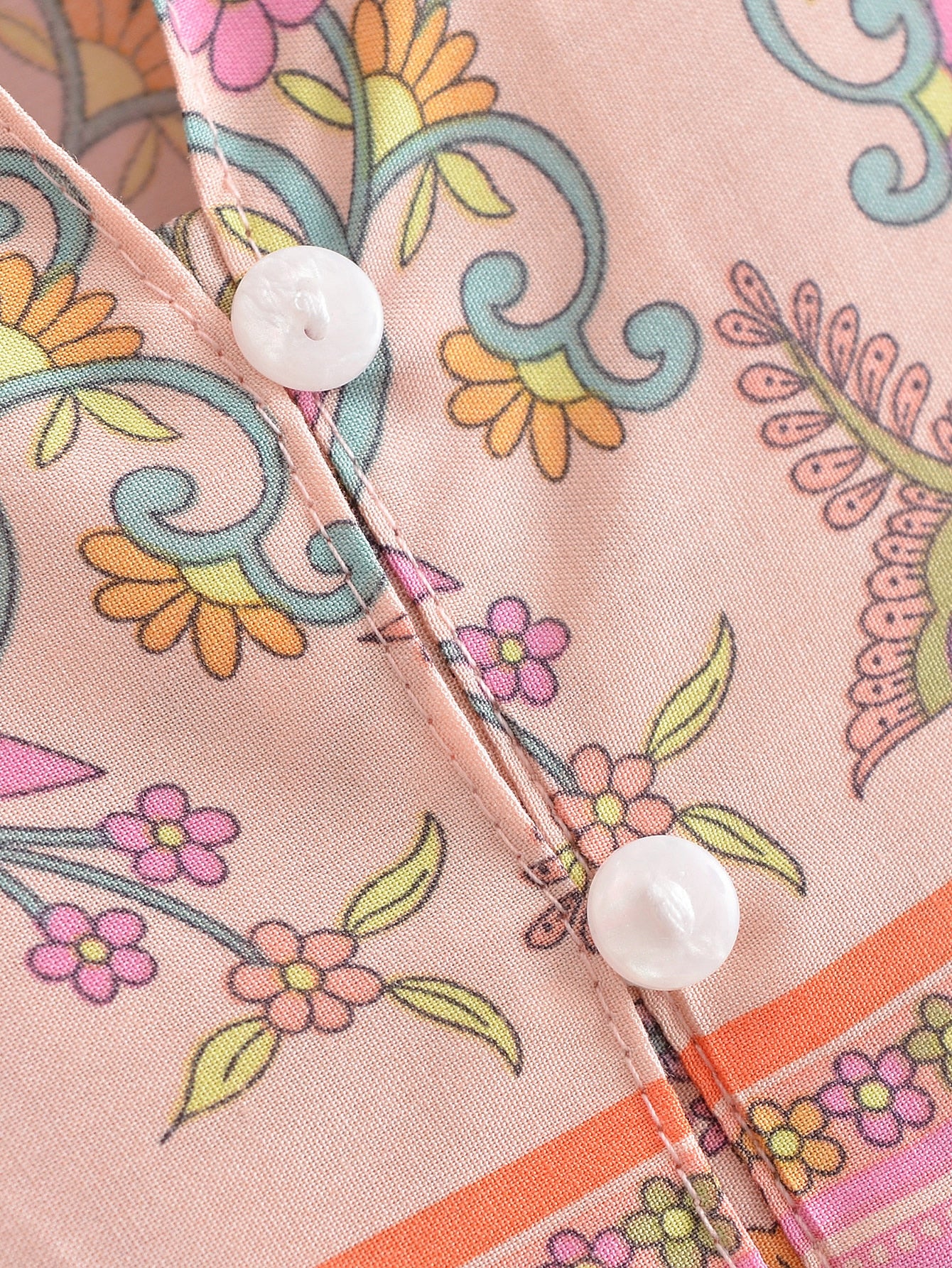 Pink Wonderland Boho Floral Print Long Sleeve Maxi Dress